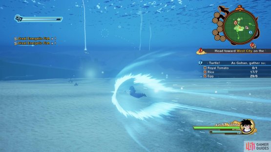 You can find the fish off the shores of the northwestern island near Roshi&rsquo;s place