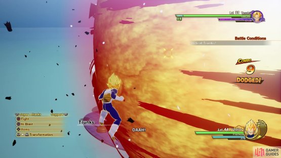 Burning Attack is the hardest move to dodge of Trunks&rsquo;