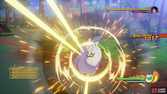 Get hit by it and you will be caught in the attack for a few seconds
