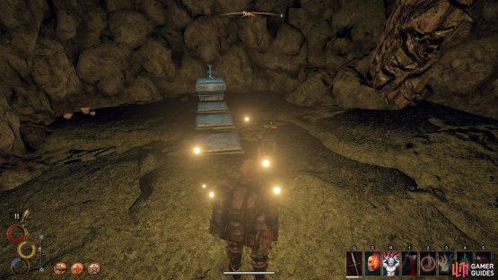 When the Phytosaur is dead, enter the cavern and take the idol from the stone plinth.
