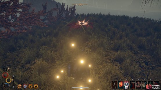 If you happened to pick up these annoying little critters along your way, find a plant like the one above and walk near it to get rid of them.