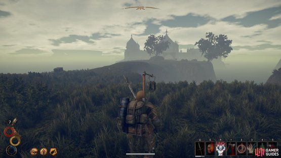 You will be able to see the Giant&rsquo;s Village in the distance from the main road. Cross the stone bridge to reach it.