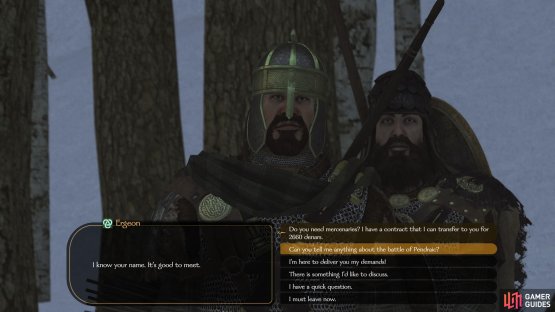 Persuading a noble to recruit the mercenaries is the ideal outcome, earning you the maximum reward.