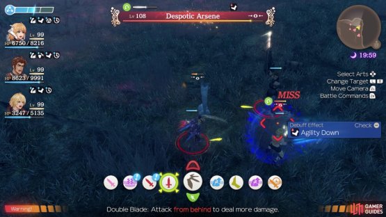 Arsene can be Toppled outside of Chain Attacks