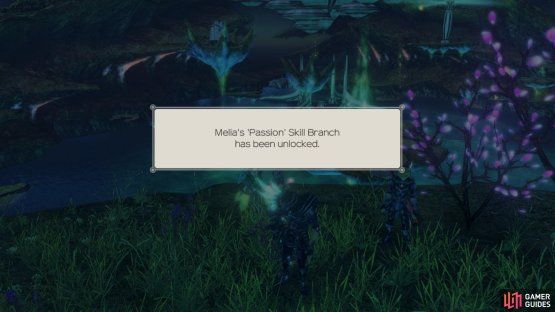 completing this quest unlocks Melia&rsquo;s fifth skill branch, Passion.