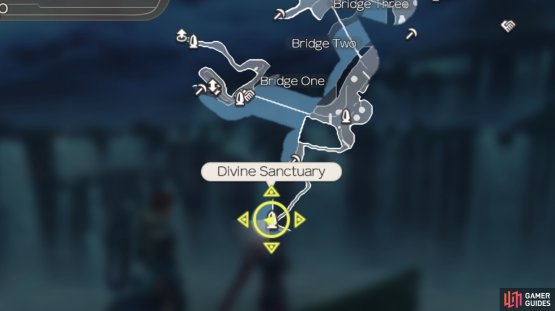 location of Secret Area, Divine Sanctuary