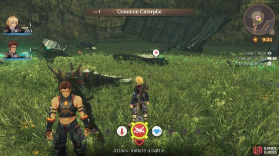 You&rsquo;ll need to select a target and select the icon in the middle to engage the enemy