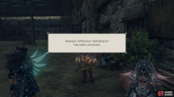 completing this quest will unlock Sharla&rsquo;s fifth skill branch, Affection.
