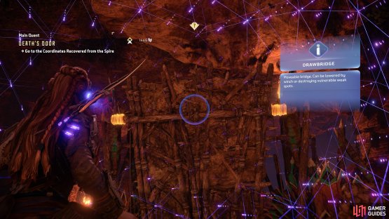 Shoot these points on the other side to bring the rest of it down.