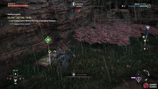 meaning you failed the trial and the chests will become unavailable to loot