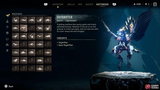 Skydrifter in the notebook