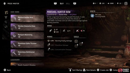 The Marshal Hunter Bow is a nice upgrade if you&rsquo;ve done the Hunting Grounds