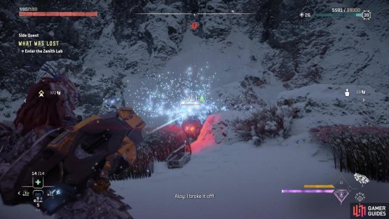 The Stalker&rsquo;s Dart Gun on the ground can be a big help in dealing big damage