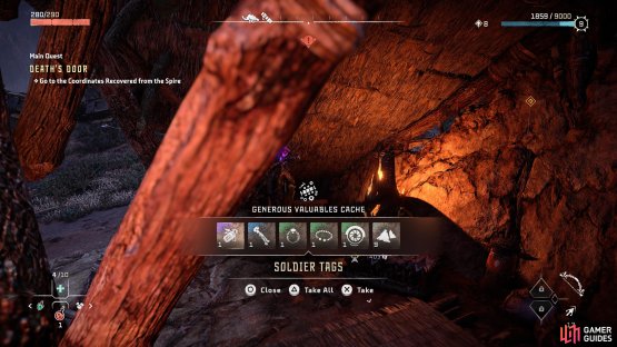 In the chest, there&rsquo;s a healthy amount of loot
