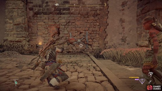 then use your Pullcaster to tear a hole in the wall.
