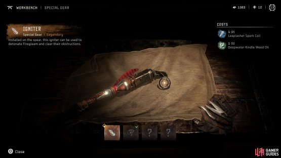 Craft the Igniter,