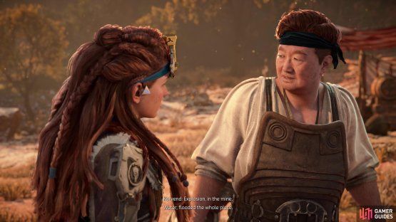 or by talking to Korvend outside of the Crimson Narrows.