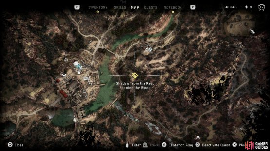 You&rsquo;ll find the clearing at the indicated location.