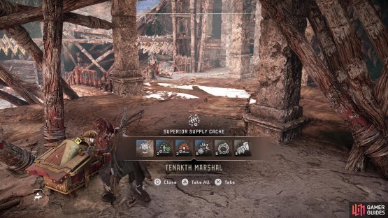 Loot the Tenakth Marshal armor,