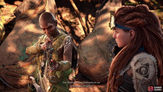 Assist the villagers and talk to Kue, one of the few villagers with any serious combat training.