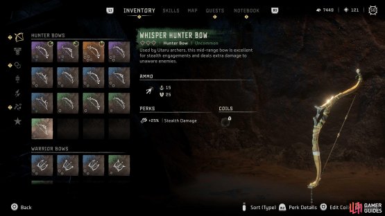 to claim the Whisper Hunter Bow.