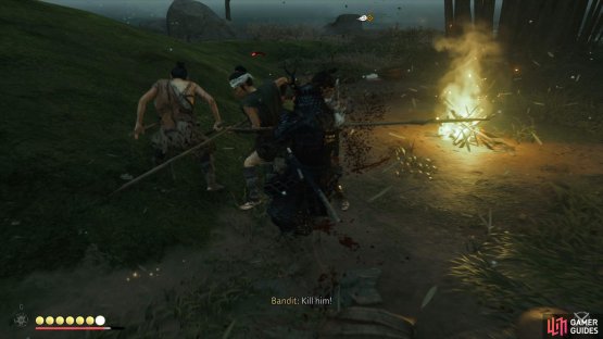 then work alongside Gomyo to take down all the Bandits. 