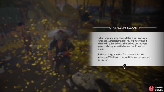 The contents of the scroll will lead you to the next location
