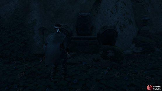 then follow the path along until your see a Frog Statue, now give a bow to see a cool effect.