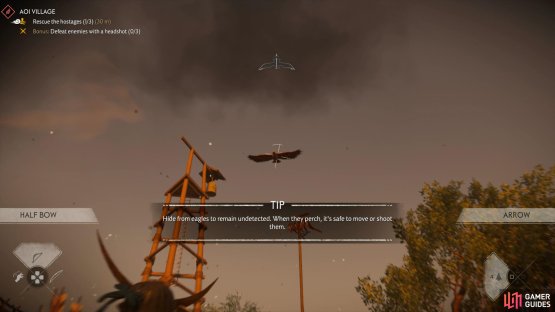 Eagles will alert any nearby Mongols