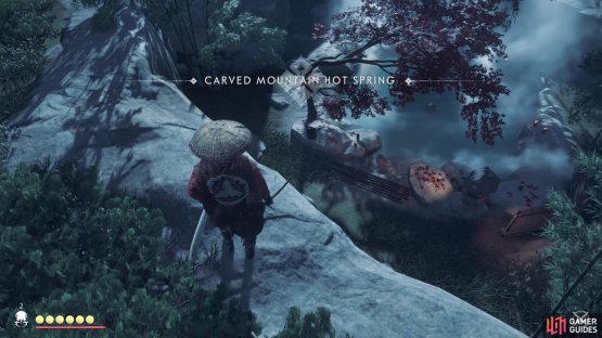 This hot spring is actually in a recessed area, so it might be hard to spot it