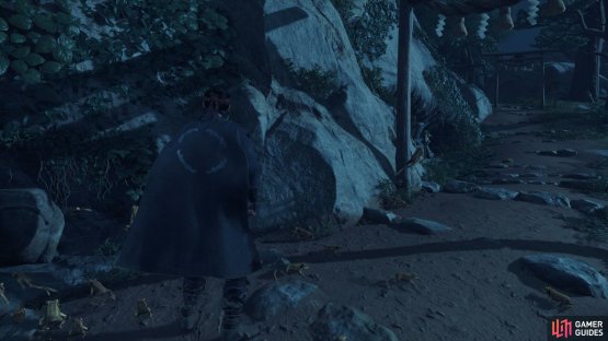  then go down the stairs to find the altar pointing against the wall.