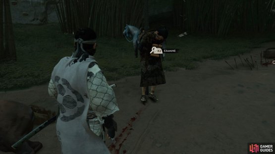 then follow him up to the ambush site and examine the scroll on the corpse. 
