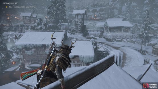 The tower straight ahead is where you will need to go