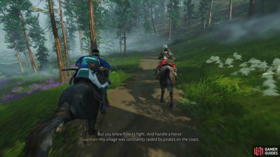 Follow the woman to the farm