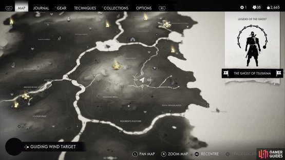 Head Southeast of Golden Forest to reach a cemetery