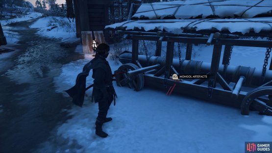 to find this Artefact sitting on the battering ram.