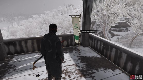 then climb up to the north watchtower to find this banner.