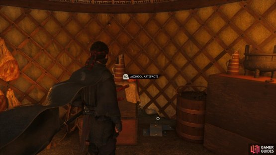  then go into the open tent that&rsquo;s by the campfire to find this Artefact. 