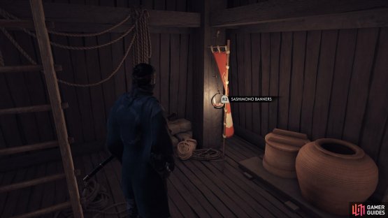 and climb to the 2F of Kin Lighthouse to find this banner.