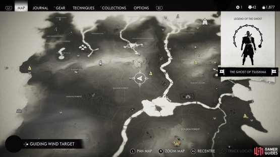 
Head Northeast of Kashine Forest to find a statue sitting by a tree,