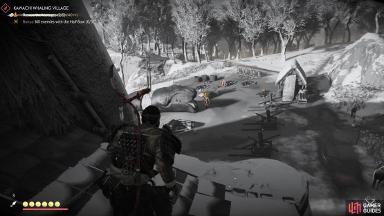 and use the bow where possible to take out lone Mongols.