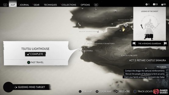 Head North of Fort Ohira to find the Tsutsu Lighthouse