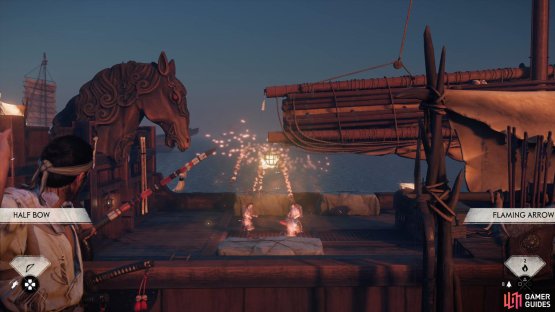 Take out the enemies on the ships