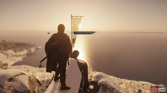 and climb to the top of the temple to find this Banner.