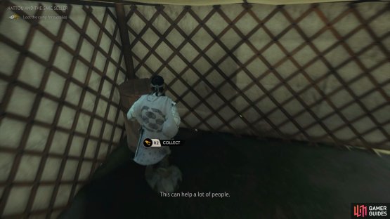 Grab the supplies that are scattered around the camp 