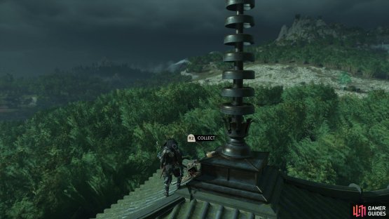 and climb to the top with the assistance of your Grappling Hook to acquire Headband.