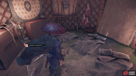 The Mongol Artifact will be inside the tent