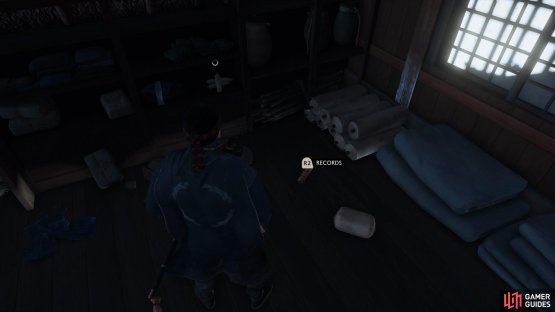  then go into the building on the right of the tree above the stairs and climb to the 2F to find this Record. 
