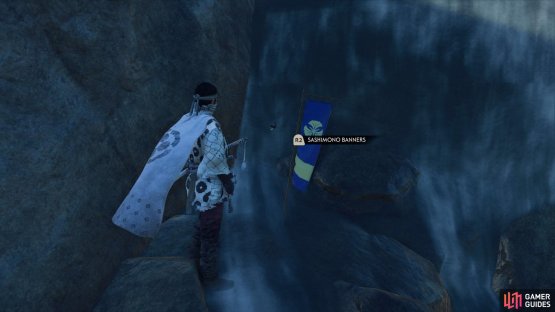 then drop down into the waterfall to find this Banner. 