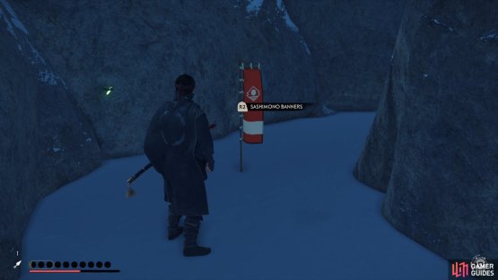 then climb down to the bottom to find this Banner hiding behind a rock.
